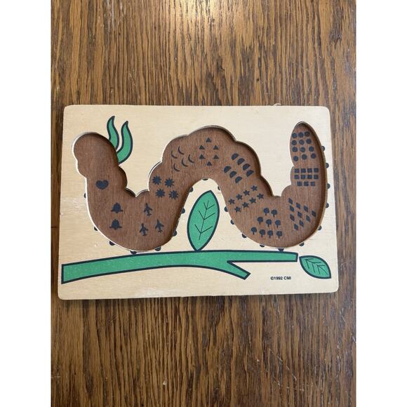 VTG Chadwick Miller 2 Wooden Puzzles Counting Alphabet Learning Non Toxic Paint - Picture 5 of 10